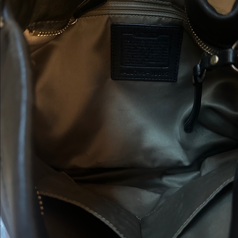 VINTAGE COACH LEATHER BAG - Picture 3 of 4